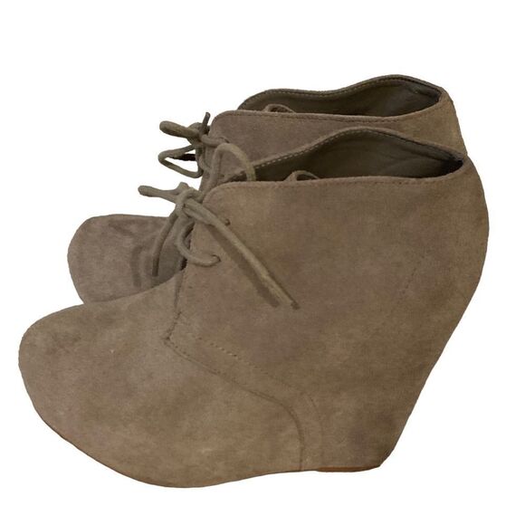 Steve Madden Gray Wedge Boots size 8 - Picture 3 of 7
